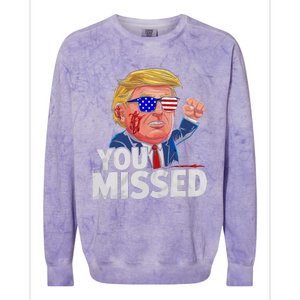 You Missed Donald Trump Colorblast Crewneck Sweatshirt