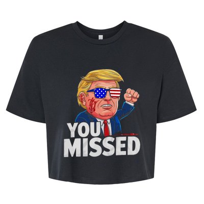 You Missed Donald Trump Bella+Canvas Jersey Crop Tee