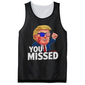 You Missed Donald Trump Mesh Reversible Basketball Jersey Tank