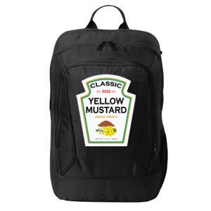 Yellow Mustard Diy Halloween Costume Matching Group Mustard City Backpack