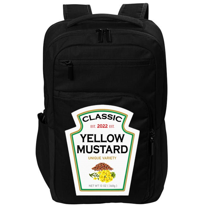 Yellow Mustard Diy Halloween Costume Matching Group Mustard Impact Tech Backpack