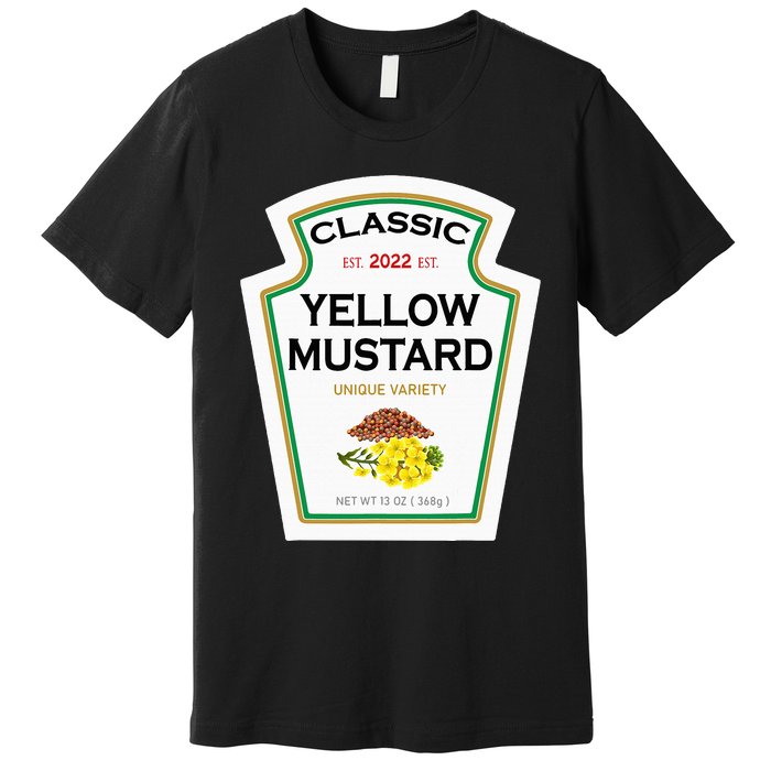 Yellow Mustard Diy Halloween Costume Matching Group Mustard Premium T-Shirt