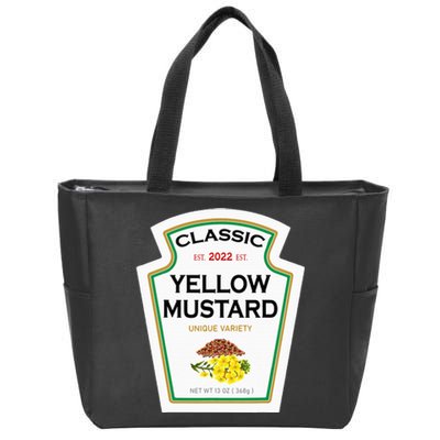 Yellow Mustard Diy Halloween Costume Matching Group Mustard Zip Tote Bag