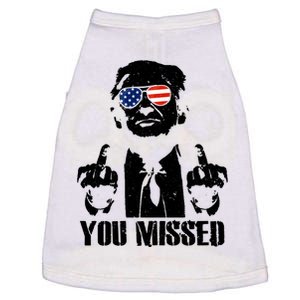 You Missed Donald Trump 2024 Finger Usa United States Presidential Election Doggie Tank