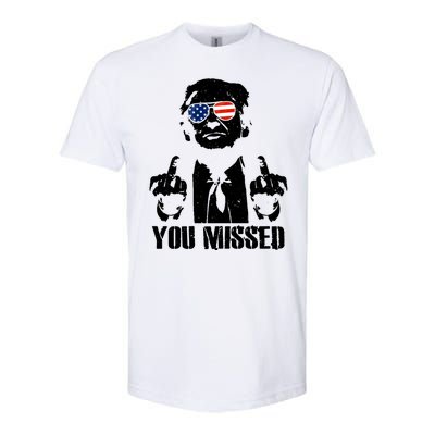 You Missed Donald Trump 2024 Finger Usa United States Presidential Election Softstyle® CVC T-Shirt