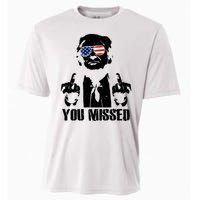 You Missed Donald Trump 2024 Finger Usa United States Presidential Election Cooling Performance Crew T-Shirt