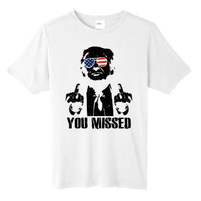 You Missed Donald Trump 2024 Finger Usa United States Presidential Election Tall Fusion ChromaSoft Performance T-Shirt