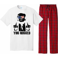 You Missed Donald Trump 2024 Finger Usa United States Presidential Election Pajama Set