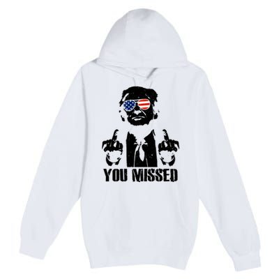 You Missed Donald Trump 2024 Finger Usa United States Presidential Election Premium Pullover Hoodie