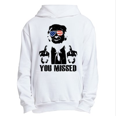 You Missed Donald Trump 2024 Finger Usa United States Presidential Election Urban Pullover Hoodie