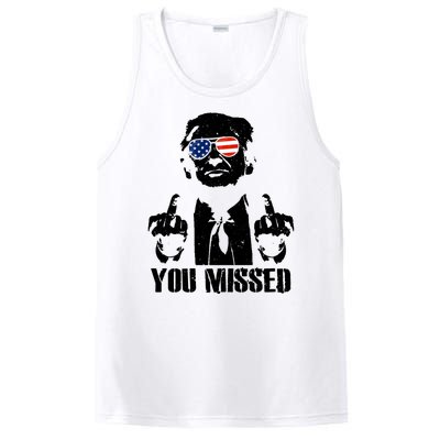 You Missed Donald Trump 2024 Finger Usa United States Presidential Election PosiCharge Competitor Tank