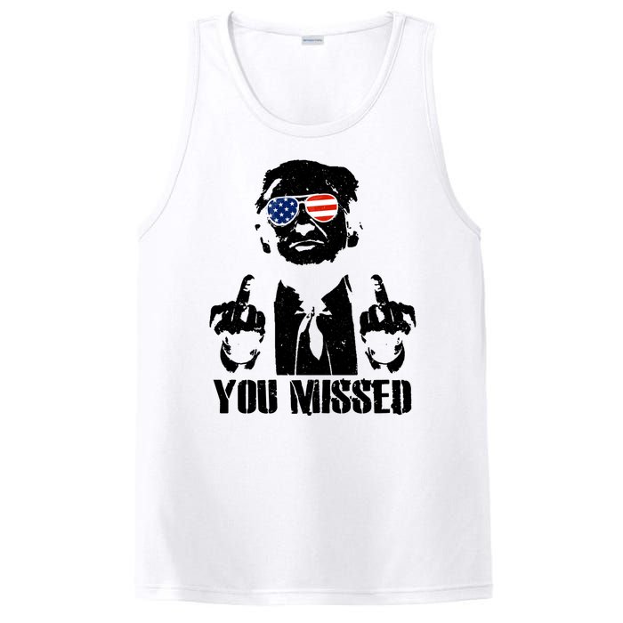 You Missed Donald Trump 2024 Finger Usa United States Presidential Election PosiCharge Competitor Tank