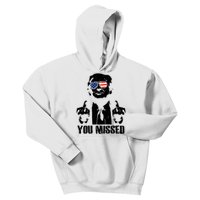 You Missed Donald Trump 2024 Finger Usa United States Presidential Election Kids Hoodie