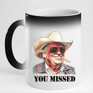 You Missed Donald Trump 2024 11oz Black Color Changing Mug