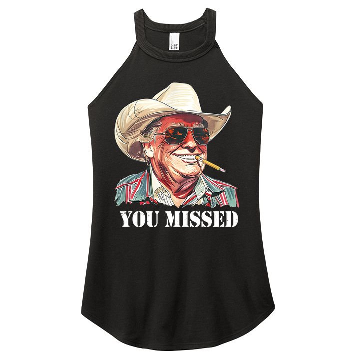 You Missed Donald Trump 2024 Women's Perfect Tri Rocker Tank
