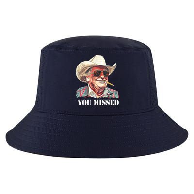 You Missed Donald Trump 2024 Cool Comfort Performance Bucket Hat