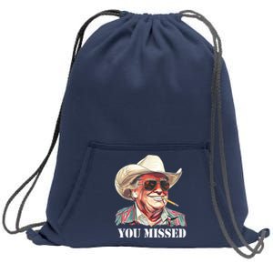 You Missed Donald Trump 2024 Sweatshirt Cinch Pack Bag