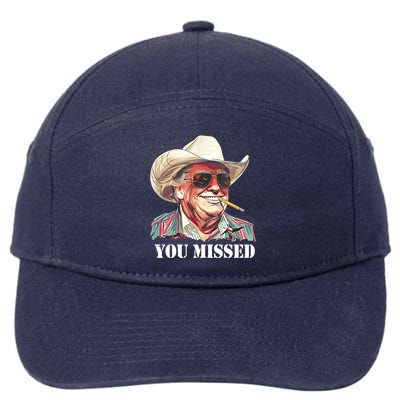 You Missed Donald Trump 2024 7-Panel Snapback Hat