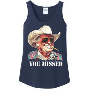 You Missed Donald Trump 2024 Ladies Essential Tank