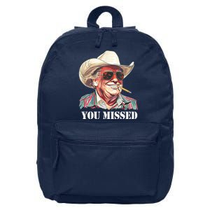 You Missed Donald Trump 2024 16 in Basic Backpack