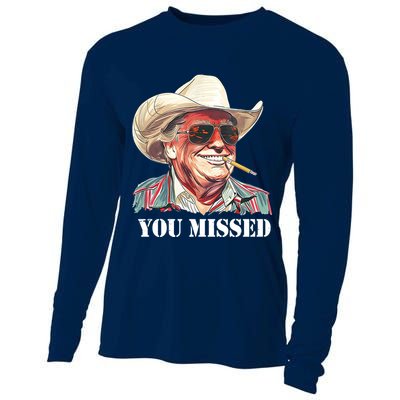 You Missed Donald Trump 2024 Cooling Performance Long Sleeve Crew