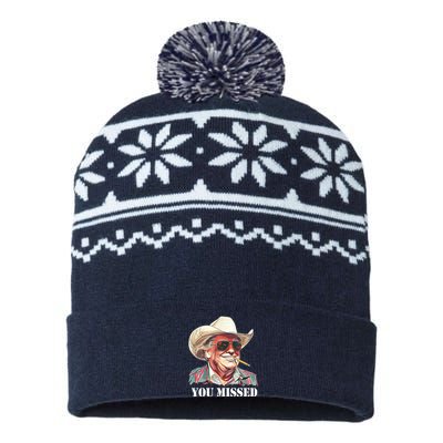 You Missed Donald Trump 2024 USA-Made Snowflake Beanie