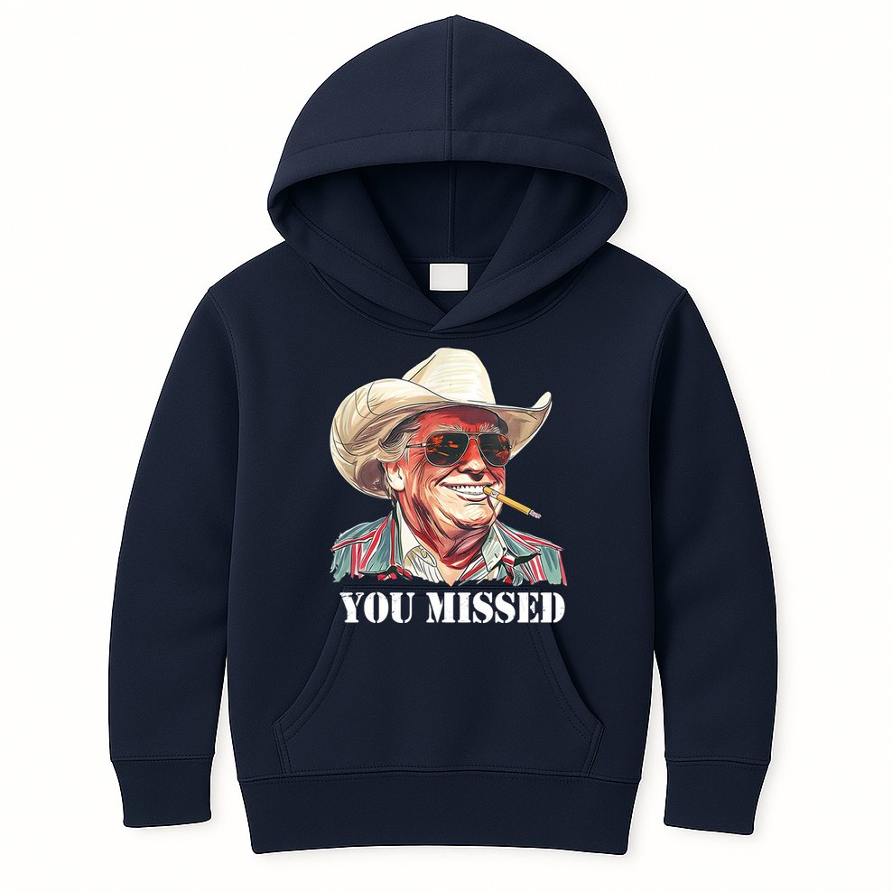 You Missed Donald Trump 2024 Kids Hoodie