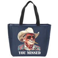 You Missed Donald Trump 2024 Zip Tote Bag