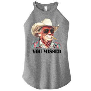 You Missed Donald Trump 2024 Women's Perfect Tri Rocker Tank