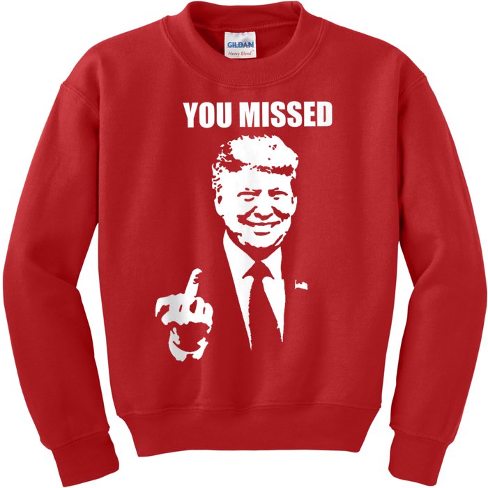 You Missed Donald Trump 2024 Usa Election Voting Kids Sweatshirt