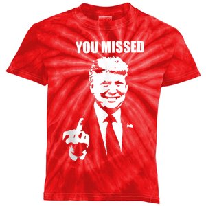 You Missed Donald Trump 2024 Usa Election Voting Kids Tie-Dye T-Shirt