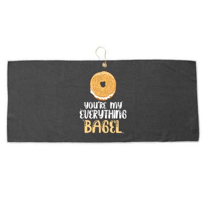 Youre My Everything Bagel Cute Baking Lovers Cute Gift Large Microfiber Waffle Golf Towel