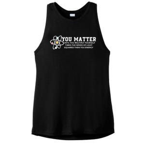 You Matter Energy Physicist Funny Physics Geek Nerd Gift Ladies PosiCharge Tri-Blend Wicking Tank