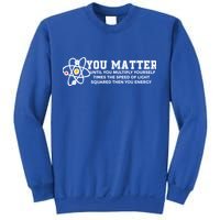 You Matter Energy Physicist Funny Physics Geek Nerd Gift Sweatshirt