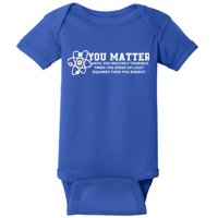 You Matter Energy Physicist Funny Physics Geek Nerd Gift Baby Bodysuit