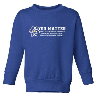 You Matter Energy Physicist Funny Physics Geek Nerd Gift Toddler Sweatshirt