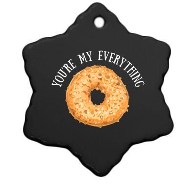 Youre My Everything Bagel Cute Baking Lovers Gift Meaningful Gift Ceramic Star Ornament