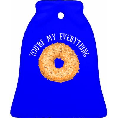 Youre My Everything Bagel Cute Baking Lovers Gift Meaningful Gift Ceramic Bell Ornament