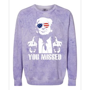 You Missed Finger Donald Trump Jd Vance 2024 Take America Back Pennsylvania Colorblast Crewneck Sweatshirt