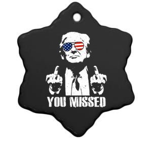 You Missed Finger Donald Trump Jd Vance 2024 Take America Back Pennsylvania Ceramic Star Ornament