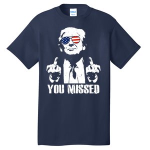 You Missed Finger Donald Trump Jd Vance 2024 Take America Back Pennsylvania Tall T-Shirt