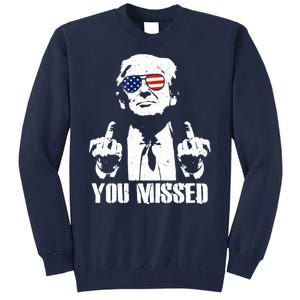 You Missed Finger Donald Trump Jd Vance 2024 Take America Back Pennsylvania Tall Sweatshirt