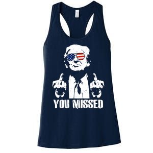 You Missed Finger Donald Trump Jd Vance 2024 Take America Back Pennsylvania Women's Racerback Tank