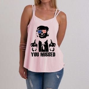 You Missed Finger Donald Trump Jd Vance 2024 Take America Back Pennsylvania Women's Strappy Tank