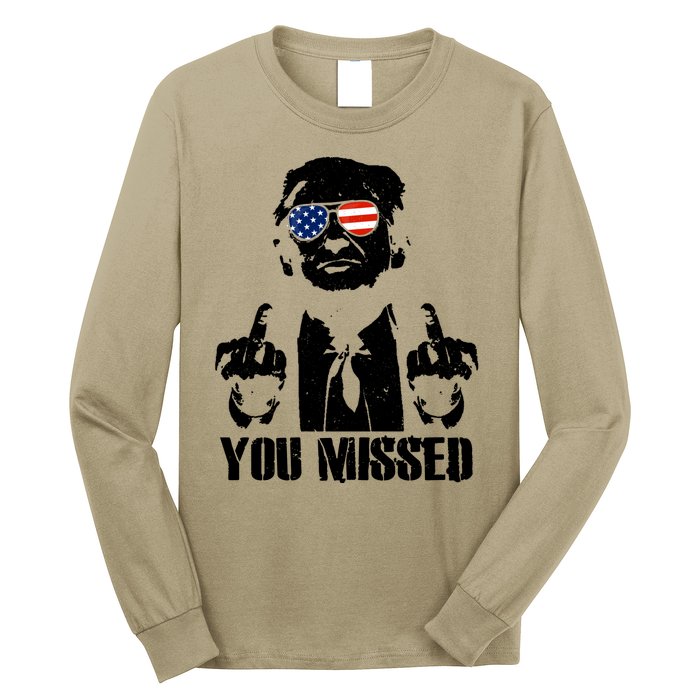 You Missed Finger Donald Trump Jd Vance 2024 Take America Back Pennsylvania Long Sleeve Shirt