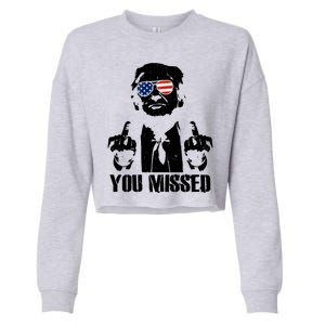 You Missed Finger Donald Trump Jd Vance 2024 Take America Back Pennsylvania Cropped Pullover Crew