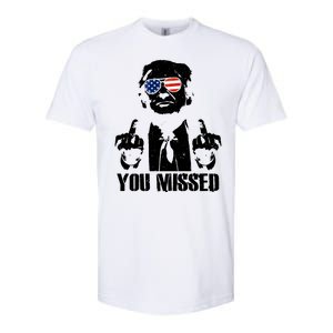 You Missed Finger Donald Trump Jd Vance 2024 Take America Back Pennsylvania Softstyle CVC T-Shirt