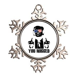 You Missed Finger Donald Trump Jd Vance 2024 Take America Back Pennsylvania Metallic Star Ornament