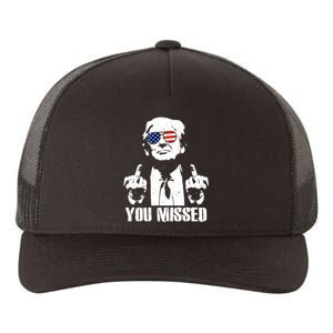 You Missed Finger Trump 2024 Take America Back Pennsylvania Rally Yupoong Adult 5-Panel Trucker Hat