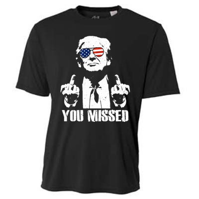 You Missed Finger Trump 2024 Take America Back Pennsylvania Rally Cooling Performance Crew T-Shirt